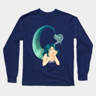 Longing Mermaid Long Sleeve T-Shirt